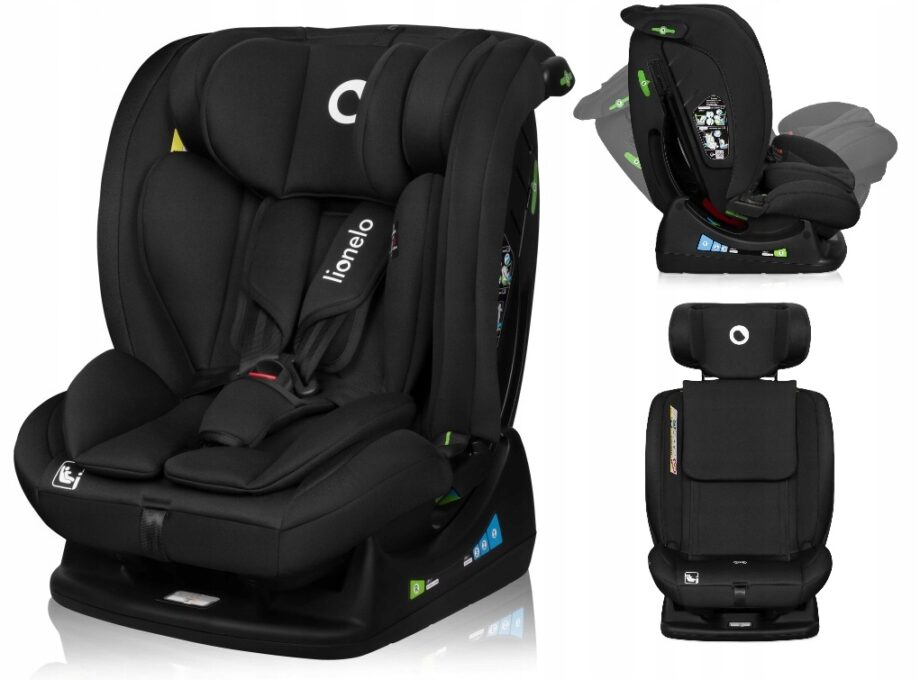 LIONELO FOTELIK SAMOCHODOWY IZZY I-SIZE OD 40-150CM 0-36KG CZARNY