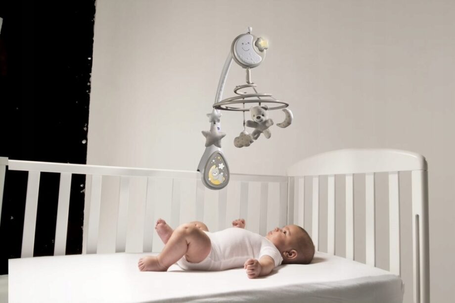 CHICCO KARUZELA NEXTT2DREAM LAMPKA NOCNA MUZYKA BIAŁY SZUM NIEBIESKA