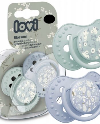 LOVI SMOCZEK USPOKAJAJĄCY DYNAMICZNY BLOSSOM BLUE 6-18M 2SZT