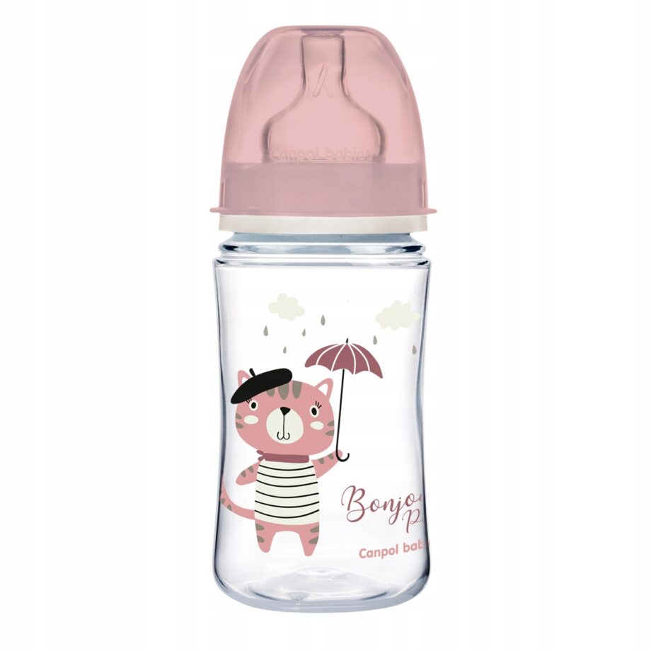 CANPOL Butelka szeroka antyk. 240ml BONJOUR PARIS