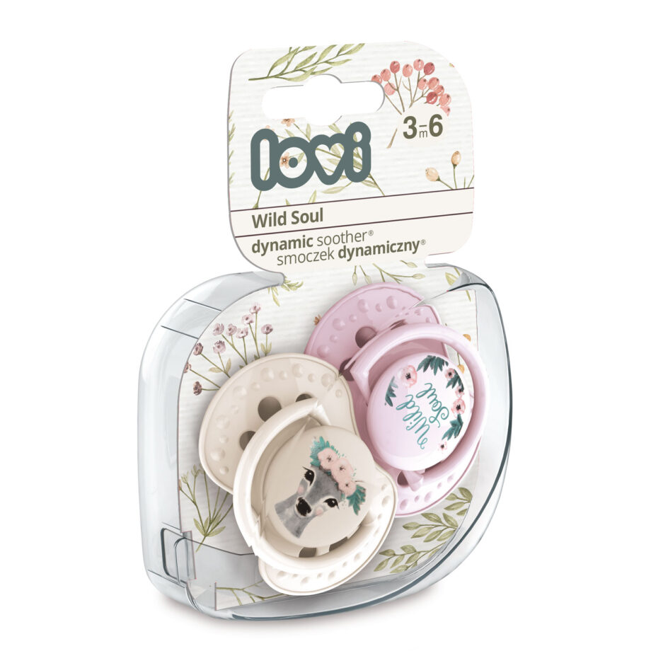 LOVI Smoczek dynamiczny 3-6m 2 szt Wild Soul Girl