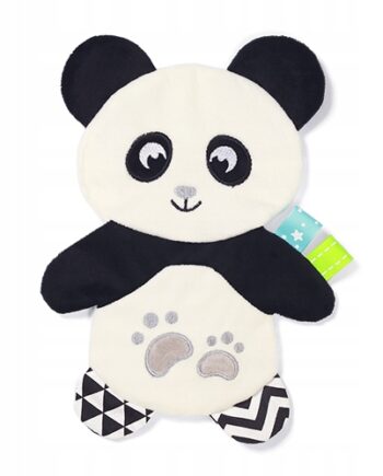 BABYONO PRZYTULANKA SENSORYCZNA SZELEŚCIK MIĘKKA PANDA POLLY 0M+