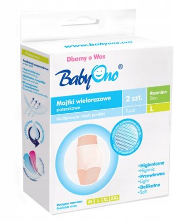 BABYONO WIELORAZOWE MAJTKI POPORODOWE 2 szt. L