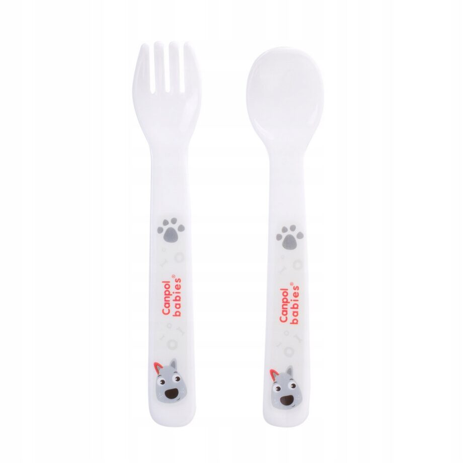 CANPOL ZESTAW OBIADOWY PLASTIKOWY STOŁOWY CUTE ANIMALS