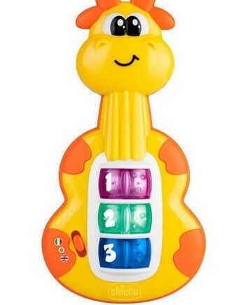 CHICCO ZABAWKA MUZYCZNA GITARA ŻYRAFA EFEKTY ŚWIETLNE 6M+