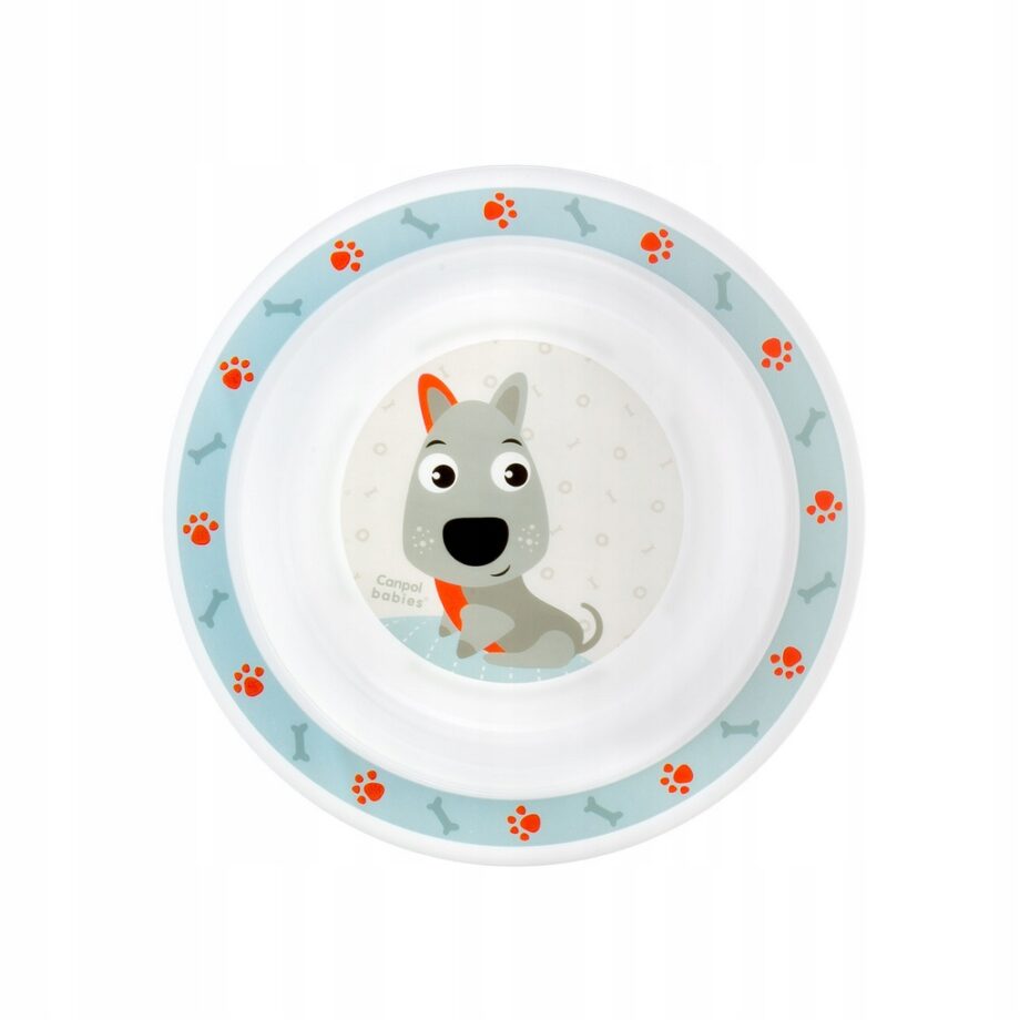 CANPOL ZESTAW OBIADOWY PLASTIKOWY STOŁOWY CUTE ANIMALS