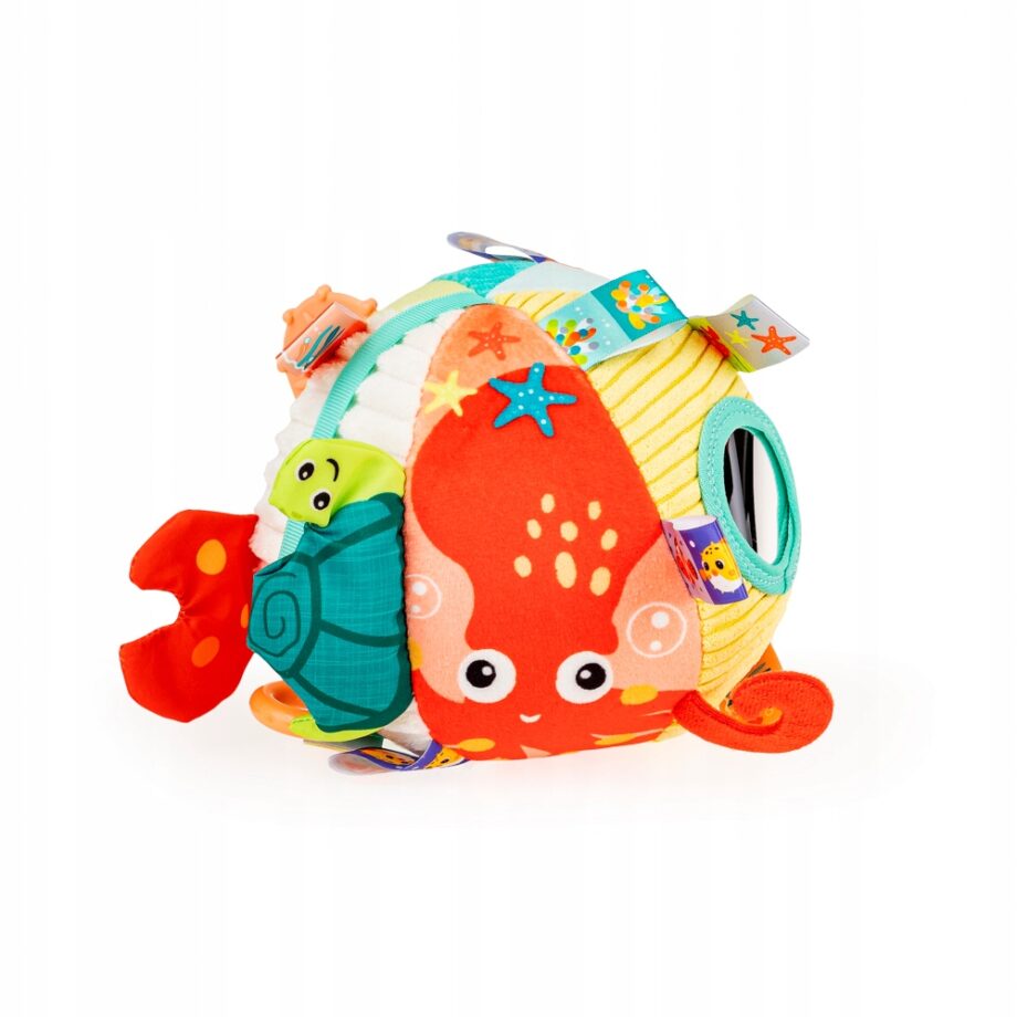 JOLLY BABY PIŁKA MIĘKKA SENSORYCZNA OCEAN DELUXE 0M+