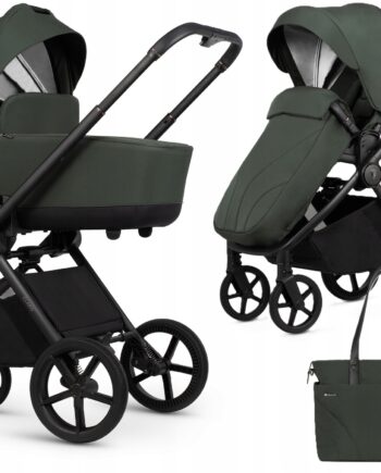 VENICCI WÓZEK DZIECIĘCY WIELOFUNKCYJNY 2w1 CLARO FOREST + TORBA + ŚPIWÓR