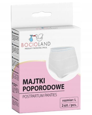BOCIOLAND MAJTKI POPORODOWE SIATECZKA 2 SZTUKI L