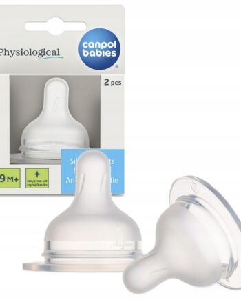 CANPOL DIFRAX SMOCZEK SILIKONOWY DO BUTELKI S-SHAPE XL SZYBKI KASZKA 9M+ 2X
