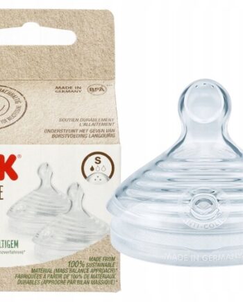 NUK SMOCZEK SILIKONOWY FOR NATURE ROZMIAR S WOLNY 2 SZTUKI