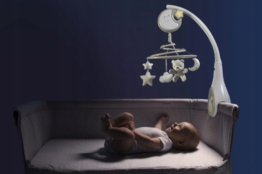 CHICCO KARUZELA NEXTT2DREAM LAMPKA NOCNA MUZYKA BIAŁY SZUM NIEBIESKA