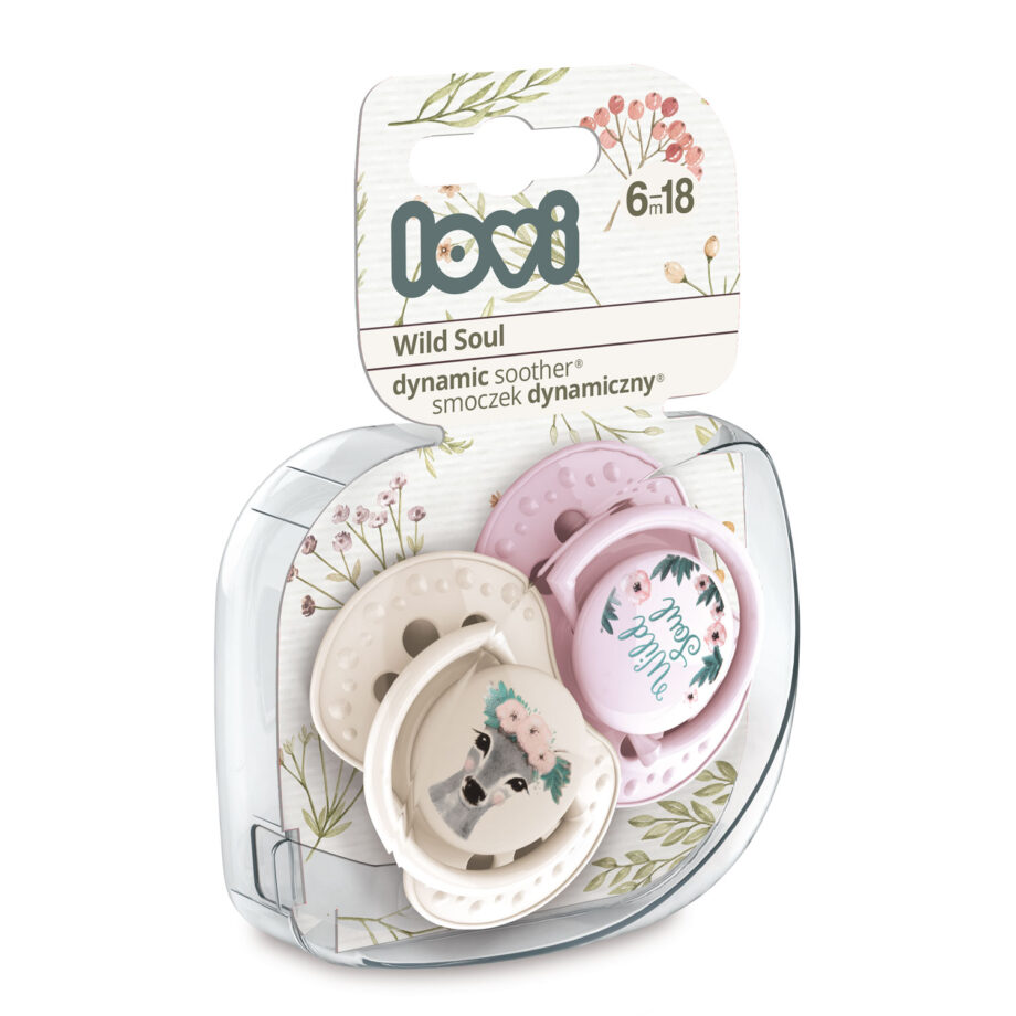 LOVI Smoczek dynamiczny 6-18m 2 szt Wild Soul Girl