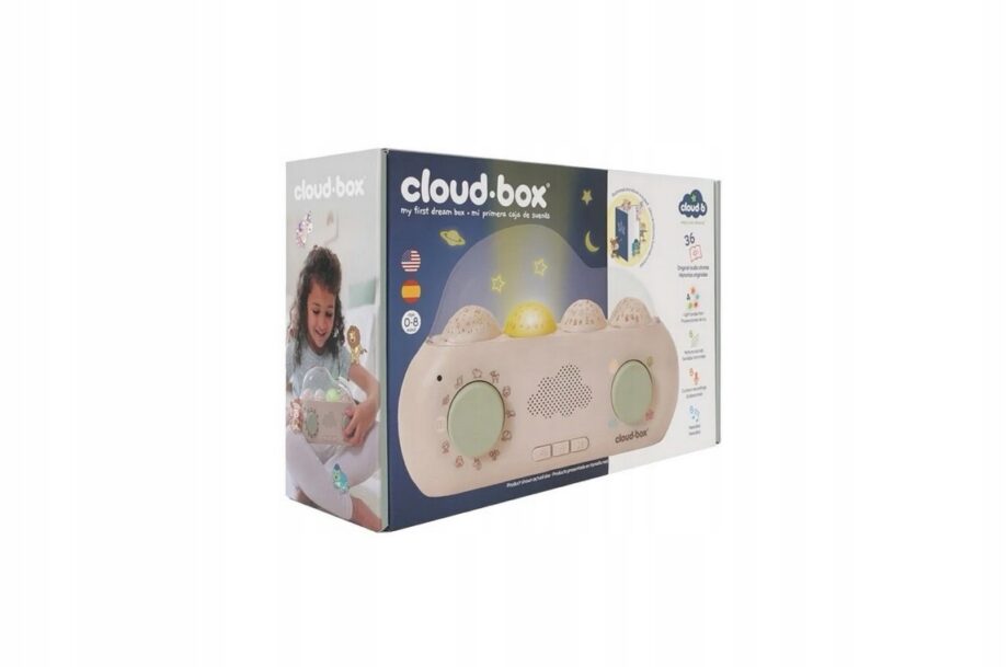CLOUD B PROJEKTOR MUZYCZNY Z BAJKAMI LAMPKA CLOUDBOX POLSKO-ANGIELSKI