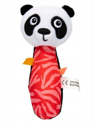 CANPOL ZABAWKA SENSORYCZNA Z PISZCZKIEM BABIESBOO PANDA 0M+