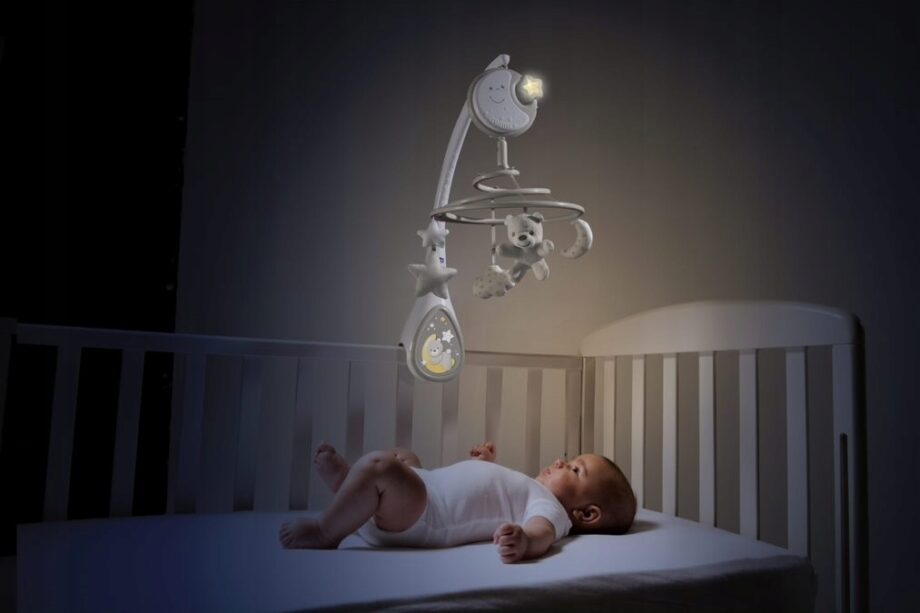 CHICCO KARUZELA NEXTT2DREAM LAMPKA NOCNA MUZYKA BIAŁY SZUM NIEBIESKA